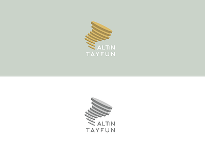 Altin Tayfun business coins golden graphic design investment logo tornado trading typhoon