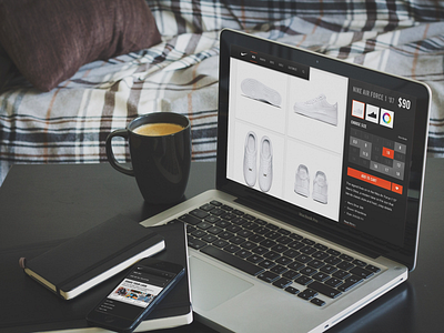 Nike AF1 af1 ecommerce landing page nike product design responsive ui ux uxui web