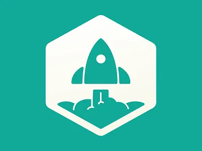 SaaStr branding hexagon identity logo rocket saastr symbol