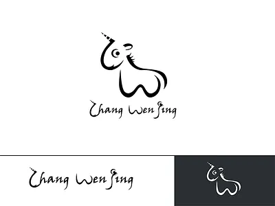 ZHANG WENJING branding design illustration logo