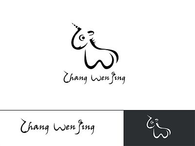 ZHANG WENJING branding design illustration logo