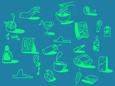 Doodlebug doodle drawing illustration poster procreate