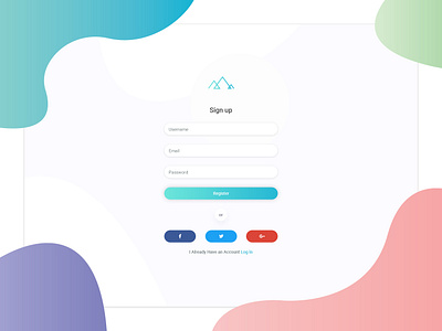 Alps Sign up design form illustration input log in sign in sign up sign up form sign up page ui web web deisgn