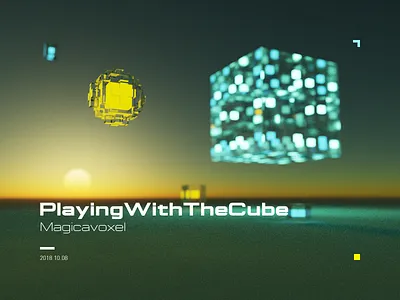 Playing With The Cube 3d cube magicavoxel rendering