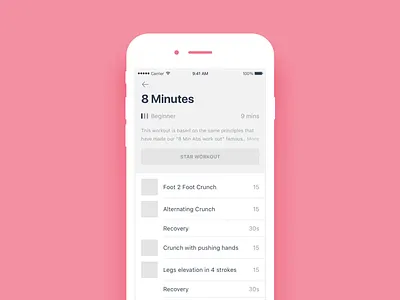 Daily UI #047 Workout of the day dailyui mobile ui workout workout of the day