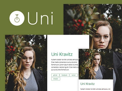 Uni – A One-Page Jekyll Theme green jekyll jekyll theme landing minimal simple theme