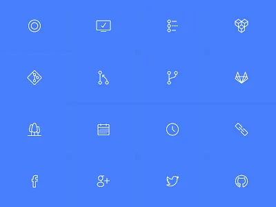 Lagoon Icon Set branch container design environment event git github gitlab hosting icon icon set lagoon overview pull request ui