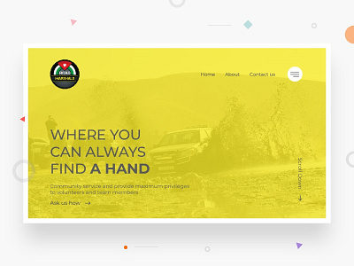 RoadMarshals design landing page ui ux web