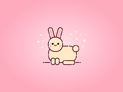 Rabbit animal art bunny cute design halloween icon illustration illustration art inktober magical rabbit vectober vector vector art