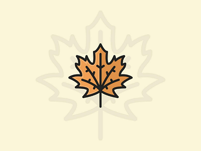 Maple Leaf Icon autumn fall icon icon design leaf maple thanksgiving