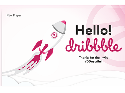 Thanks for the Invite... 2018 dribbble dribbble ball dribbleinvite firstshot graphic design hello hello dribbble invitaion invite design latest love new october thank thank you typography