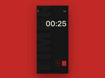 UI Daily, #014 – Countdown Timer app design flat timer typography ui ux