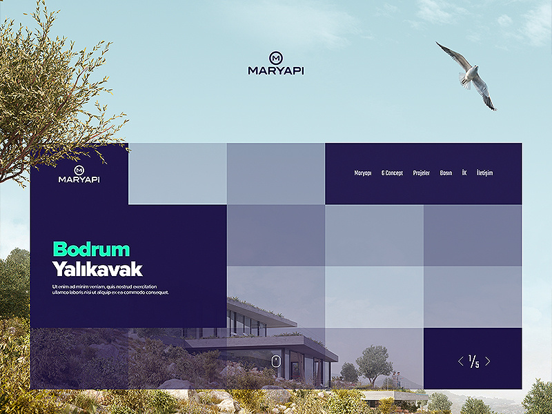 Example of Maryapı Website