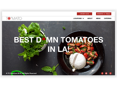 To'Mato Website Banner design ui
