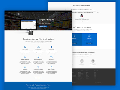 Billify Website billify billing branding clean design pos ui website design