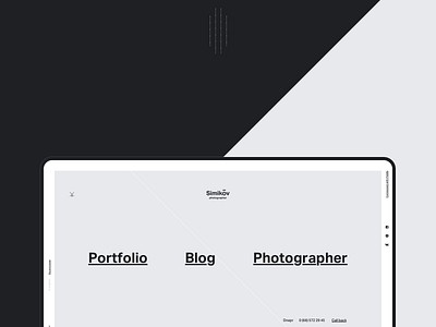 Simikov design flat minimal typography ui ux web website