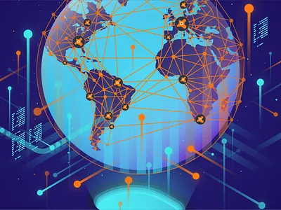 Avast_threat detection character design digital drawing earth flat future futuristic icon iconography illustration illustrator isometric outline typography vector