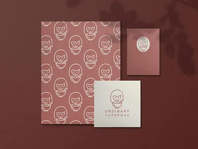 Ordinary Tofu asian brand branding chinese girl japanese lines logo logos minimal modern pattern