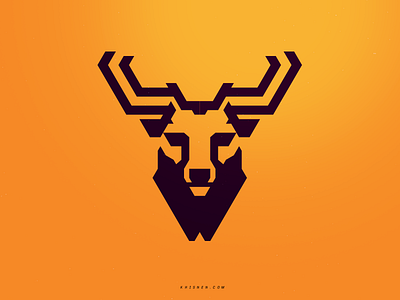 Buck animal buck deer icon logo logotype