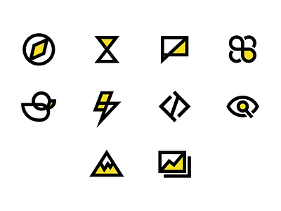 Meeting Room Logos chart clover code dialog eye flash iceburg icon logo rubber duck safari time zoom