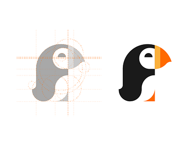 Puffin Brand animal brand design identity logo mark puffin