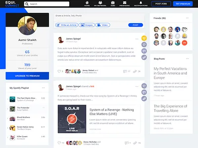 Equi Connect Social Platform app branding design flat ui ux web website