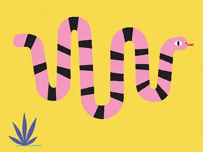 Snake Waves character design digital flyer illstrator snake sound vector wave