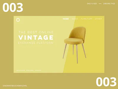 Daily UI 003 - Landing Page