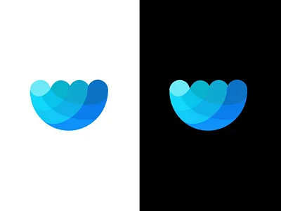 Blue Ocean Concept abstract blue blue design bluewave logo logodesign ocean technology water waves