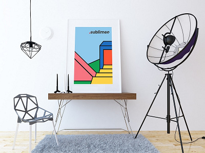 Sublimeo Poster coloful geometric art illustration illustration design poster print