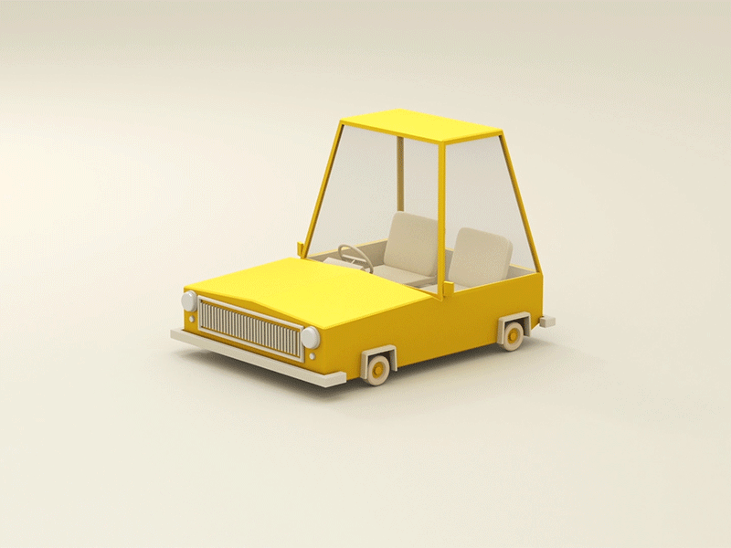 CAR 360 degree 3d animation 3dmodel animation app arnold car maya tabletop vehicle yellow