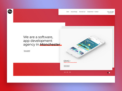 Desap clean concepting design gradients landing page menu modern pink type ui ux design
