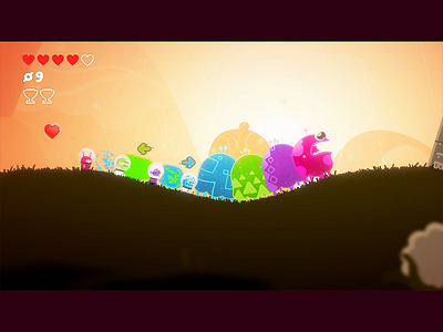 Joggernauts level 1-4 game art game dev illustration indie dev nintendo unity vector video game