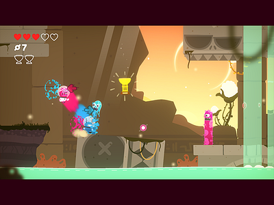 Joggernauts Water Temple game art game design game dev illustration indie dev nintendo vector