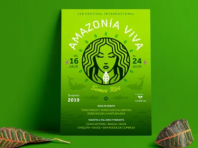 Amazonía Viva ai branding design gradient icon illustration logo typography