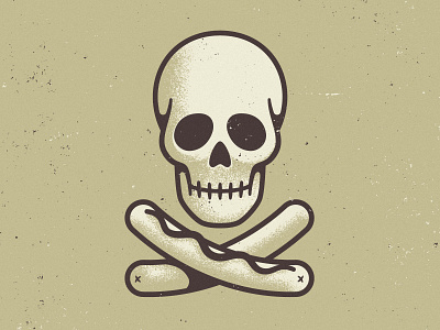 Death Dogs dead death food grain halloween hot dog illustration ketchup light mustard sausage shadow skull