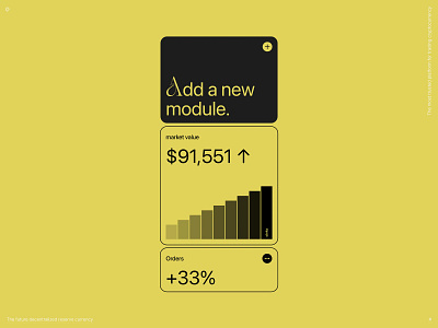 module design app black brutalism chart clean design fintech iphone minimal mobile modules ui ux yellow