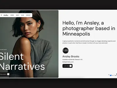 Portfolio & Agency Website Template agency animation art design blog branding graphic design light minimal minimalist photography portfolio responsive template ui webflow webflow template