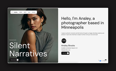 Portfolio & Agency Website Template agency animation art design blog branding graphic design light minimal minimalist photography portfolio responsive template ui webflow webflow template