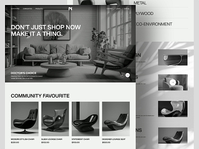 Furniture eCommerce Website ecommerce ecommerce landing page ecommerce web figma design figma designer furniture furniture ecommerce website furniture landing page interior design landing page online shop store ui web ui website website ui