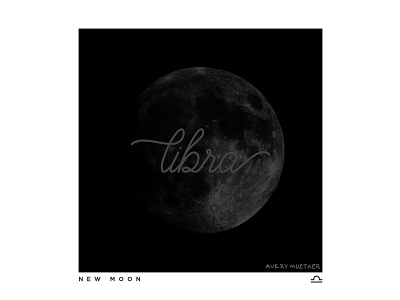New Moon. design illustration libra moon new moon zodiac zodiac signs