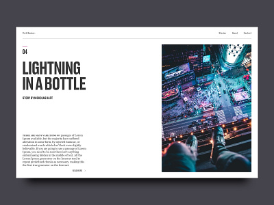 Editorial Concept design desktop graphic design ixd typography ui ux visual visual design web design