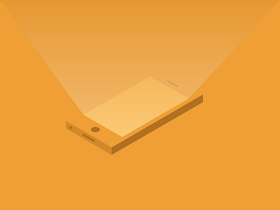 031 / 365 Isometric Phone dailychallenge illustration illustration365 iphone iphone 4 isometric isometric illustration light orange vector