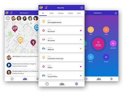 I See You Mobile App android app design family iconography ios map mobile mobile design security ui ux