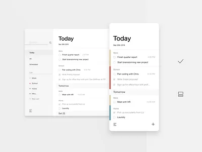 TooDoo app design gtd task task manager to do to do list todo ui ux