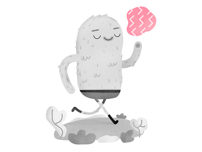 Creating character illustration monster vector