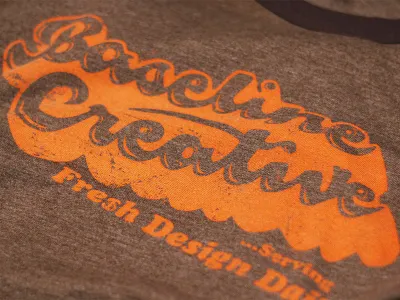 ...Serving Fresh Design Daily! 70s baseline creative fresh funky lettering script shadow lettering tshirt