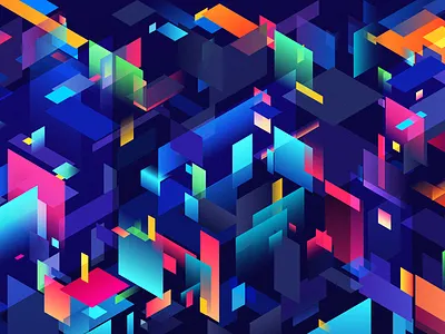 deconstructed city bright bright colours city dark deconstruction gradient sleek