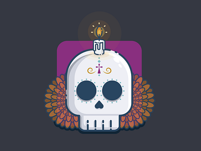 Sugar skull design illustration vector