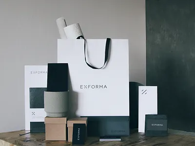 Enforma corporate identity design business cards corporate identity envelopes folders graphics design logo design notebooks visual identity